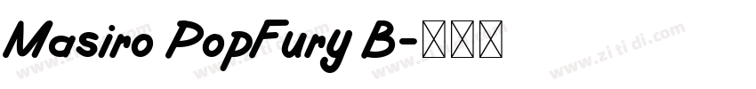 Masiro PopFury B字体转换